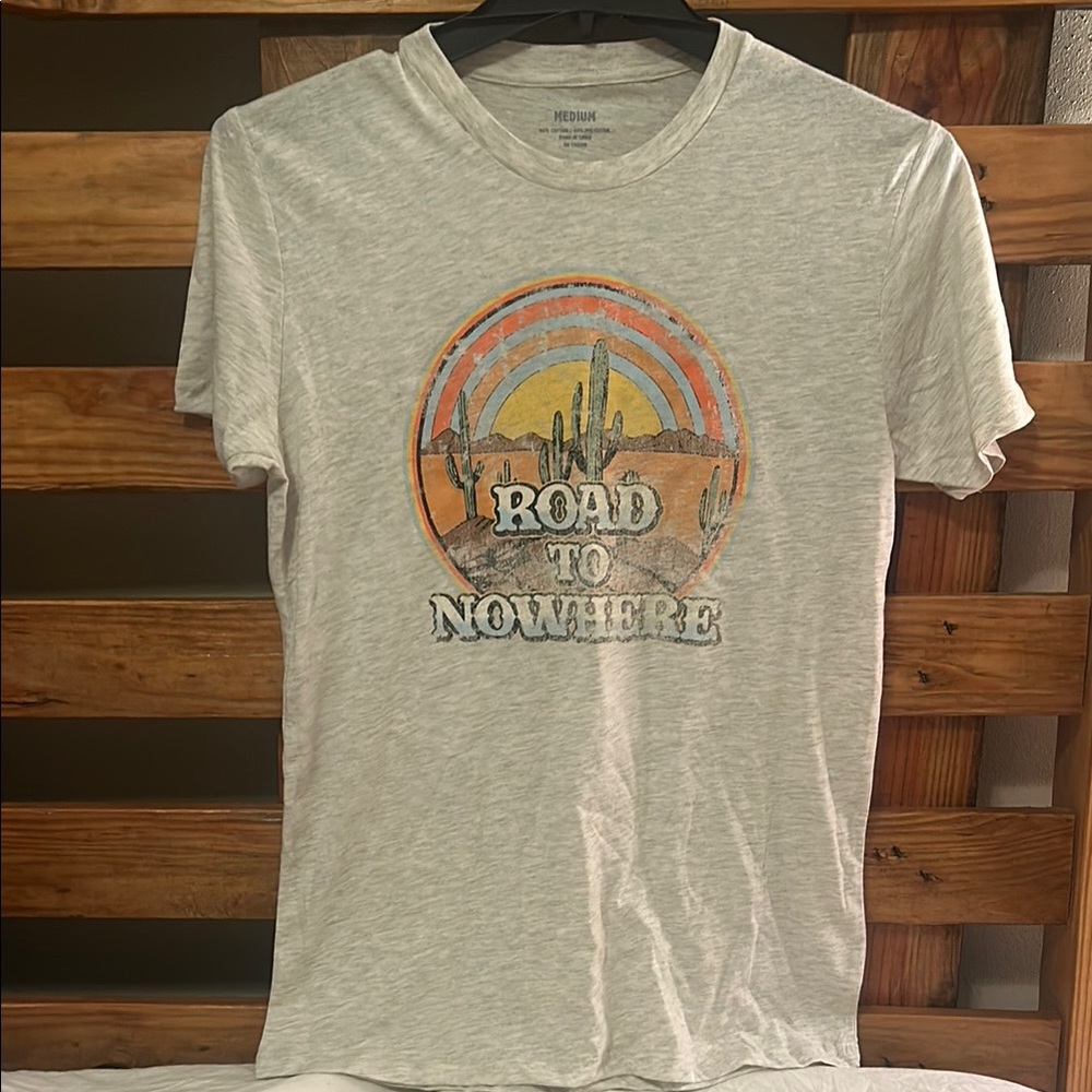 Road to Nowhere Graphic T-Shirt - Gray